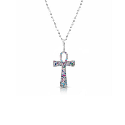 Icy Ankh Necklace (Multicolor)
